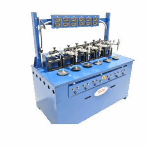 SAGA Engineering 6 Station Polisher designed for polishing single lap-to-optic at up to 6 locations
